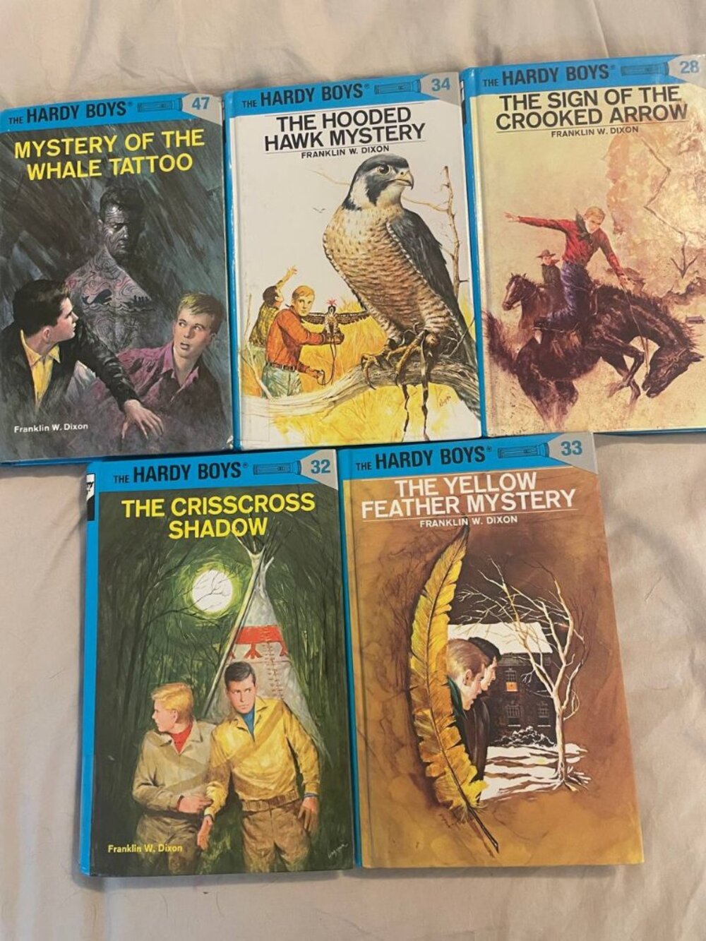 Classic Adventures: The Hardy Boys Mystery Book Lot - 5 Vintage Editions by Fran